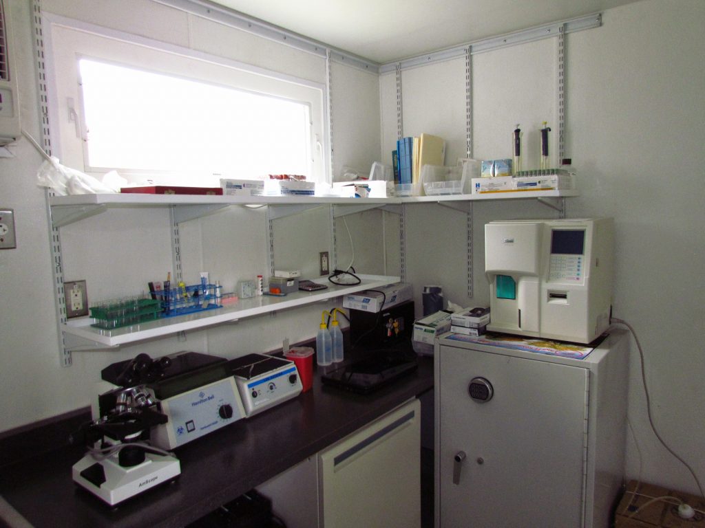 A clinic lab room
