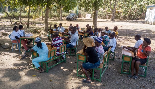 A group outside a C2C clinic