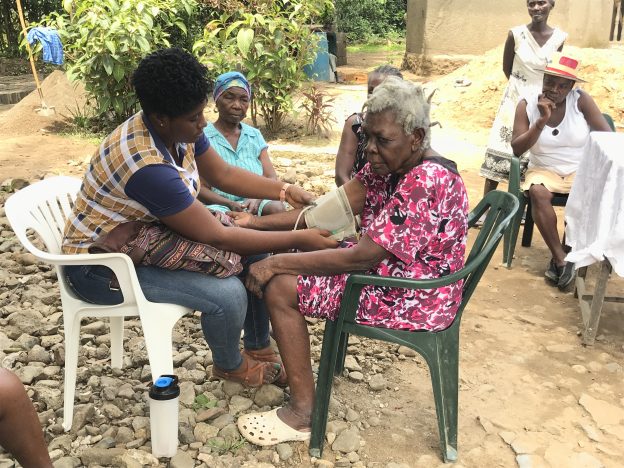 CHWs Provide Blood Pressure Checks, Education for Community Members