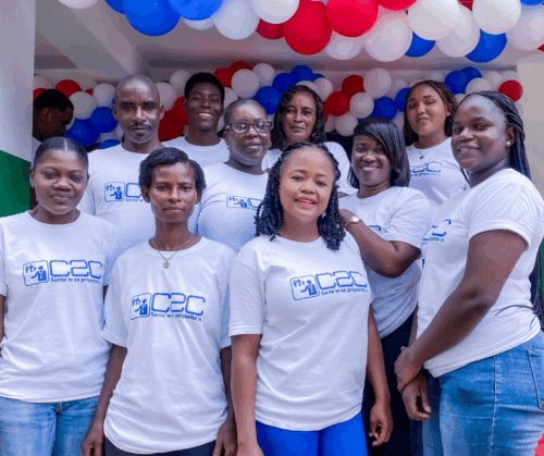 Staff at the Galifete clinic